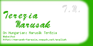 terezia marusak business card